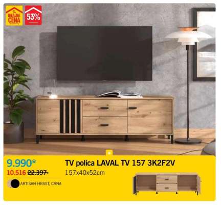 TV polica LAVAL TV 157 3K2F2V