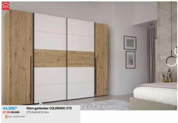 Klizni garderober COLORADO 270