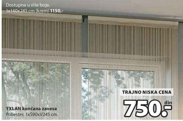 YXLAN KONČANA ZAVESA