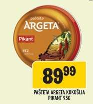 Pašteta Argeta Kokošija Pikant 95g