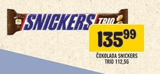 Čokolada Snickers Trio