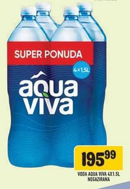 Voda Aqua Viva 4x1.5L Negazirana