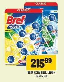 Bref Aktiv Pine, Lemon 3x50g