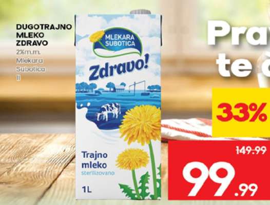 DUGOTRAJNO MLEKO ZDRAVO