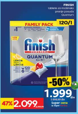 FINISH tablete za mašinsko pranje posuda Quantum