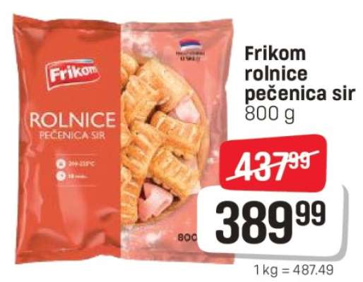 Frikom rolnice pečenica sir