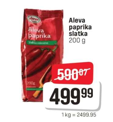 Aleva paprika slatka 200 g