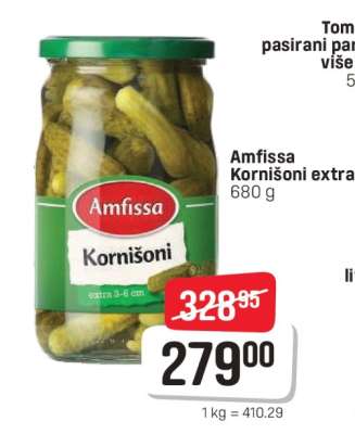 Amfissa kornišoni extra