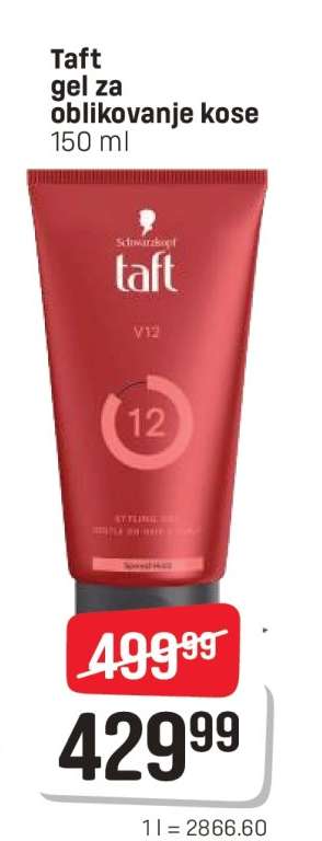 Taft gel za oblikovanje kose