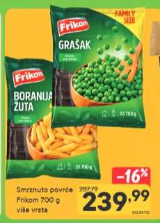 Smrznuto povrće Frikom 700 g