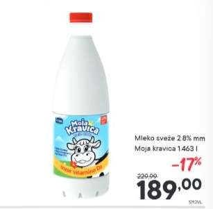 Mleko sveže 2,8% mm