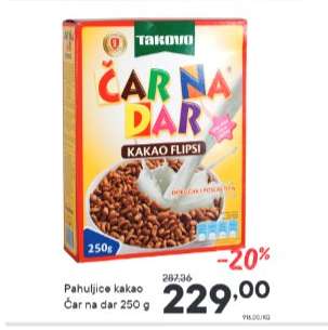 Pahuljice kakao Čar na dar 250 g