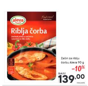 Začin za riblju čorbu Aleva 90 g