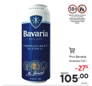 Pivo Bavaria limenka 0,5 l