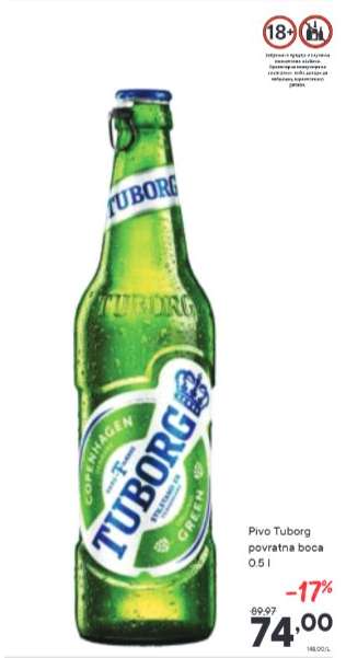 Pivo Tuborg povratna boca