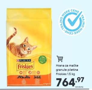 Hrana za mačke granule piletina Friskies 1.5 kg