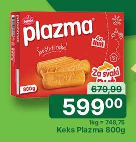 Keks Plazma 800g