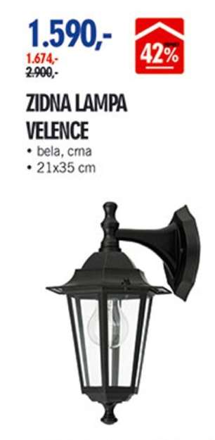 ZIDNA LAMPA VELENCE