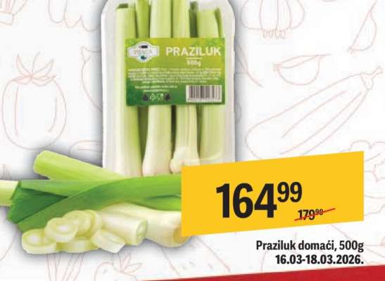 Praziluk domaći, 500g