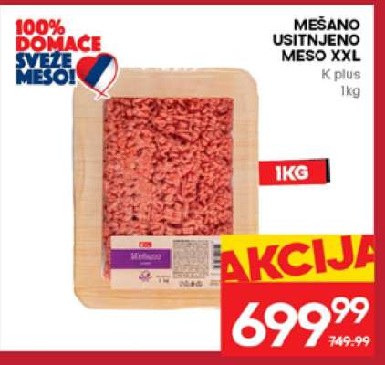 MEŠANO USITNJENO MESO XXL