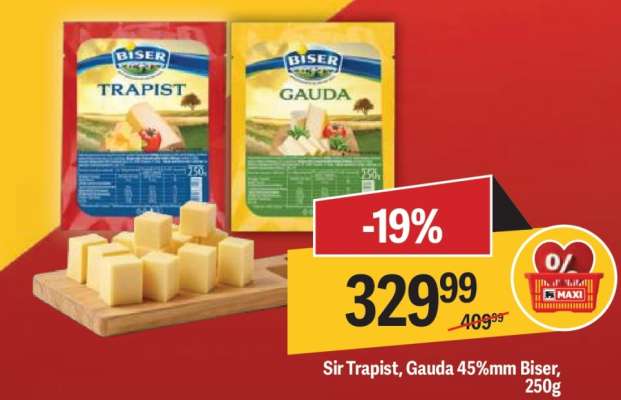 Sir Trapist, Gauda 45%mm Biser, 250g