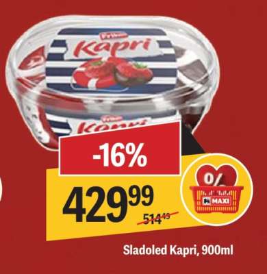 Sladoled Kapri 900ml