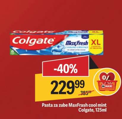 Pasta za zube MaxFrash cool mint Colgate, 125ml