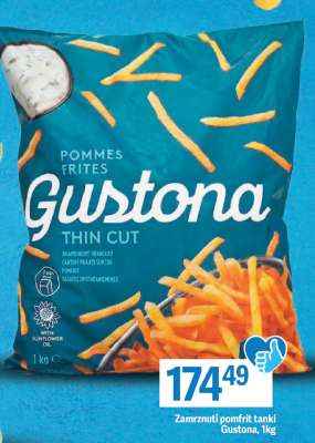 Zamrznuti pomfrit tanki Gustona, 1kg