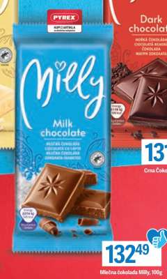 Mléčna čokolada Milly, 100g