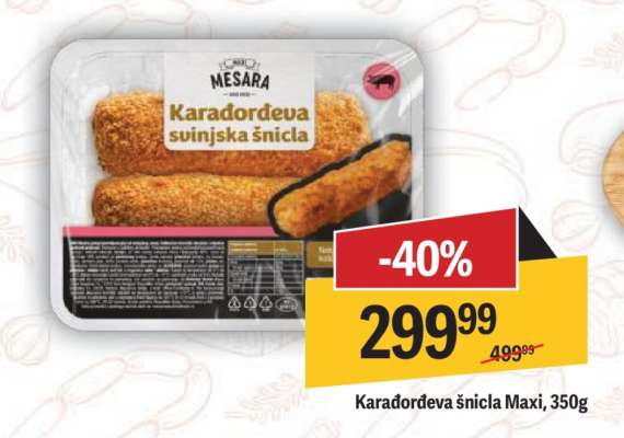 Karađorđeva šnicla Maxi, 350g