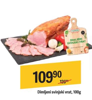 Dimljeni svinjski vrat 100g