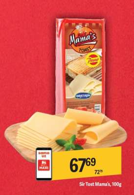 Sir tost Mama's, 100g