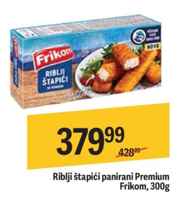 Riblji štapići panirani premium Frikom 300g