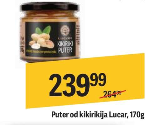 Puter od kikirikija Lucar 170g