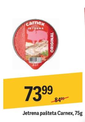 Jetrena pašteta Carnex 75g