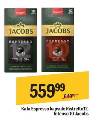 Kafa Espresso kapsule Ristretto12, Intenso 10 Jacobs
