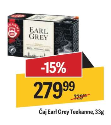 Čaj Earl Grey Teekanne, 33g