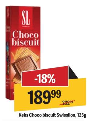 Keks Choco biscuit Swisslion, 125g