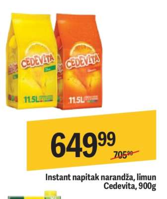 Instant napitak narandža limun Cedevita 900g