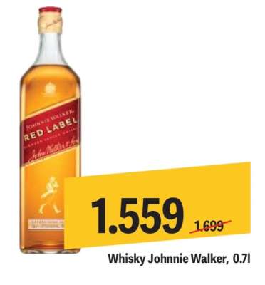 Whisky Johnnie Walker, 0,7l