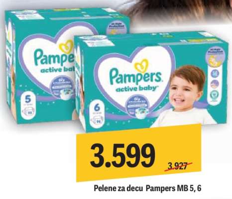 Pelene za decu Pampers MB 5, 6