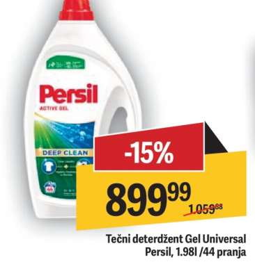 Tečni deterdžent Gel Universal Persil, 1.98l/44 pranja