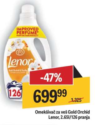 Omekšivač za veš Gold Orchid Lenor, 2.65l/126 pranja