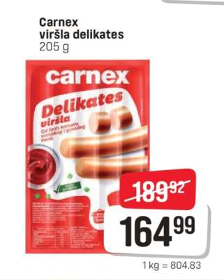 Carnex viršla delikates