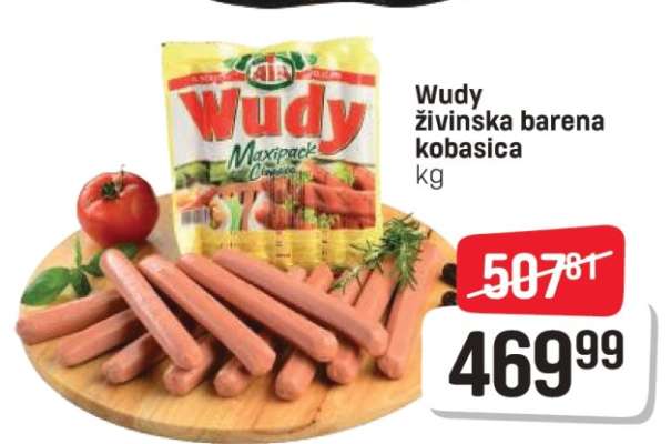 WUDY živinska barena kobasica