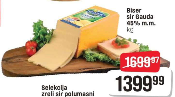 Biser sir Gauda 45% m.m.