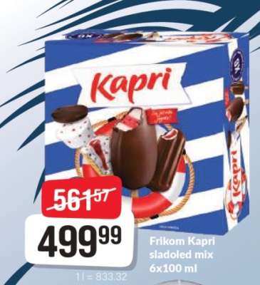 Frikom Kapri sladoled mix 6x100 ml