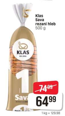 Klas Sava rezani hleb
