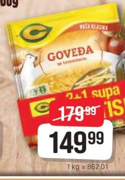 Goveđa supa sa testeninom