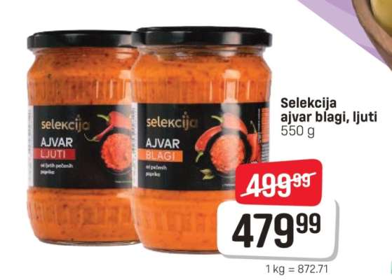 Selekcija ajvar blagi, ljuti